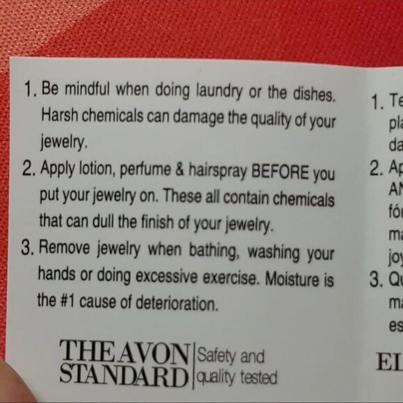 Avon Classic Silvertone Birthstone Heart Necklace w/Rhinestones NOVEMBER NEW! - Picture 11 of 12